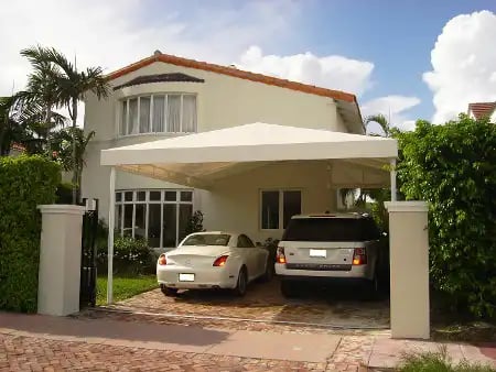 Double Carport Canopy by Miami Awning Company