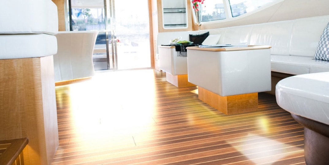 Flooring on the boat