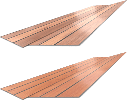 Flooring material for boats
