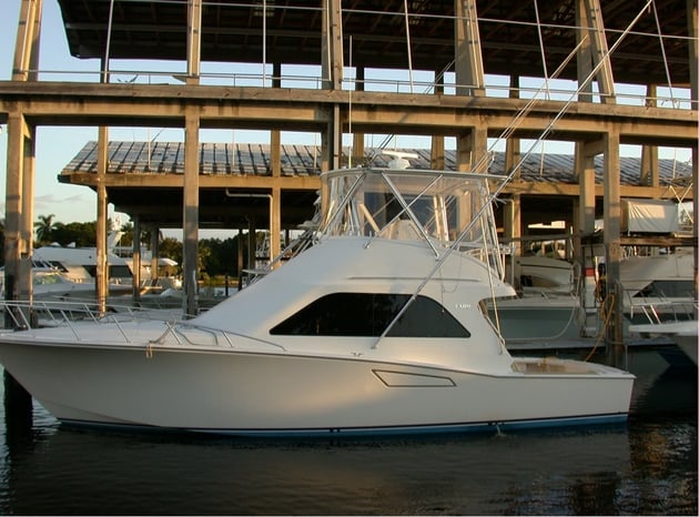 A parked yacht
