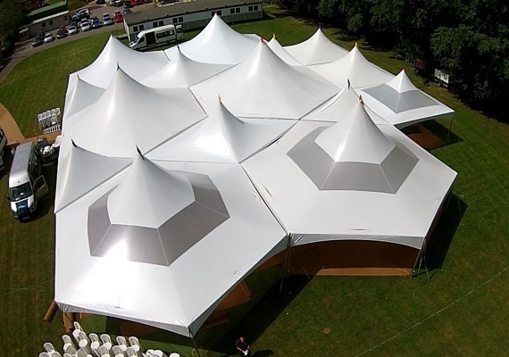 Tents made with Architent Excel tent fabric